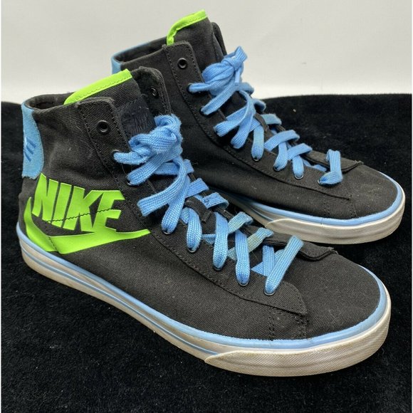 Nike Other - 2009 NIKE Retro BRS Canvas HighTops (386116-031)shoes Black/Blue/Green Size 9